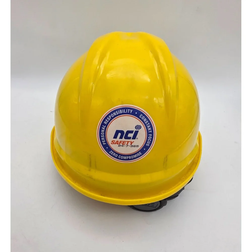 MSA Advance Vented Cap Style Hard Hat - Yellow - 4 Point Rachet